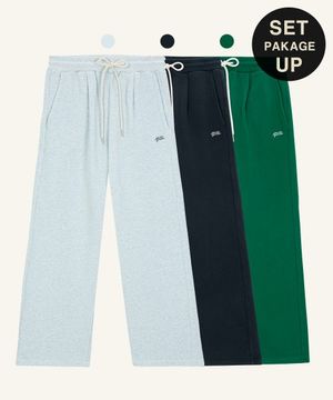 [셋업]커시브 라이팅 스웻 팬츠