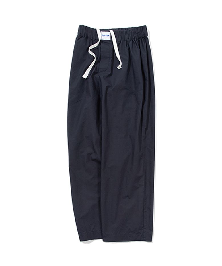 RELAXED PAJAMA PANTS (NAVY)