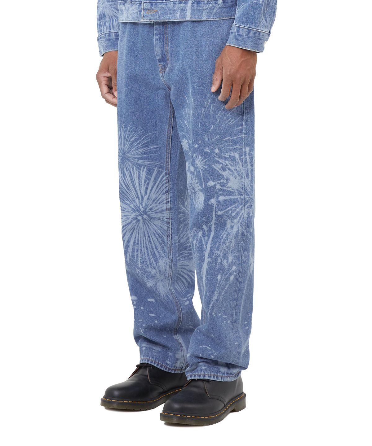 엘엠씨(LMC) LASER FIREWORK DENIM PANTS blue