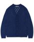 WAVE V-NECK CARDIGAN [BLUE]