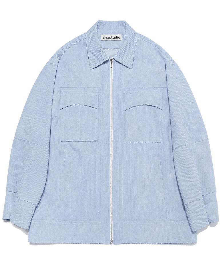 CORDUROY HOUSE JACKET [SKY BLUE]