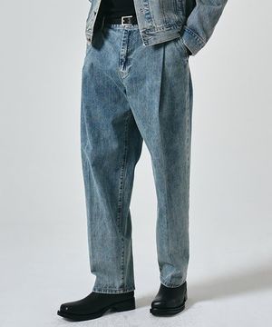 와이드 데님 팬츠 (블루)