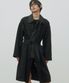 오간자 레이어드 발마칸 코트 (블랙)