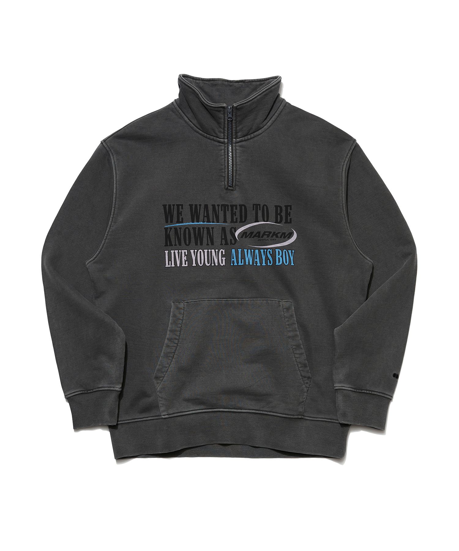 MUSINSA | MARKM Bold Logo Pigment Sweatshirts GR