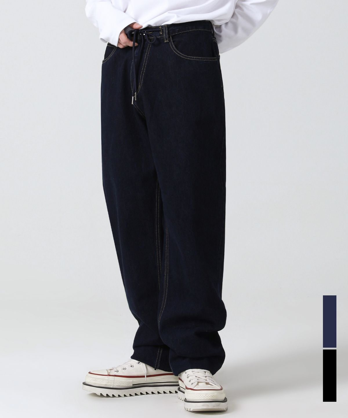 어반드레스(AVANDRESS) Carpenter Loosefit denim pants - 2COL