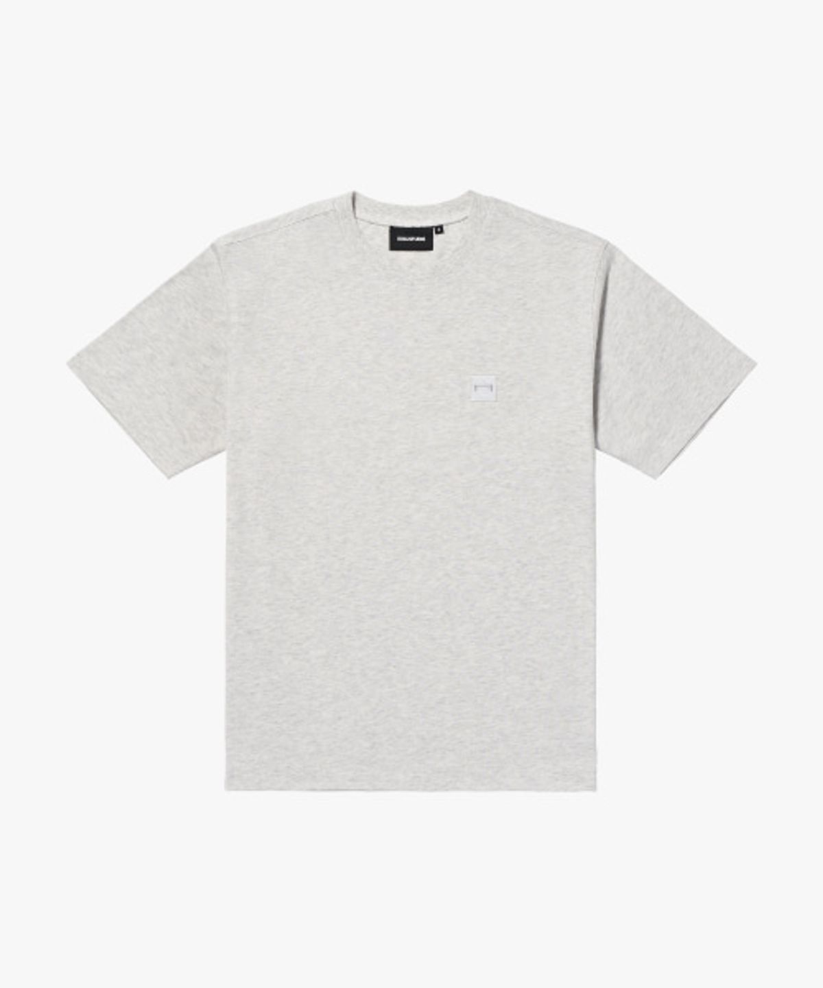 골스튜디오(GOALSTUDIO) ESSENTIAL APPLIQUE TEE-MELANGE GREY