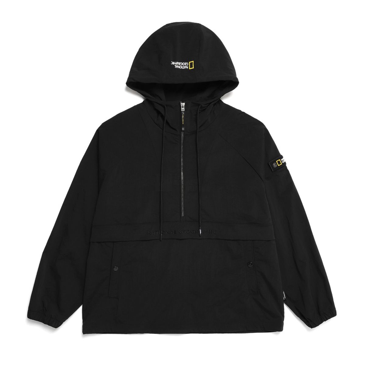 내셔널지오그래픽(NATIONALGEOGRAPHIC) N231WFT080 여성 시그너스 우븐 스트레치 트레이닝 아노락 점퍼 CARBON BLACK