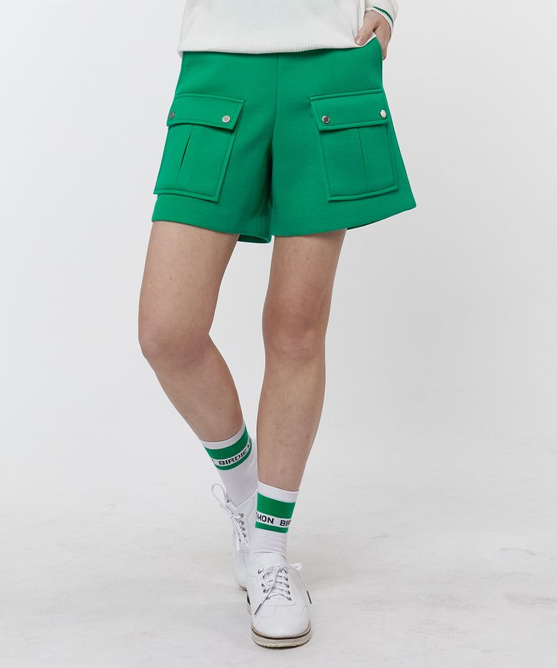 NEO-PRENE CARGO POCKET SHORTS 네오프렌 카고 포켓 숏츠 GREEN