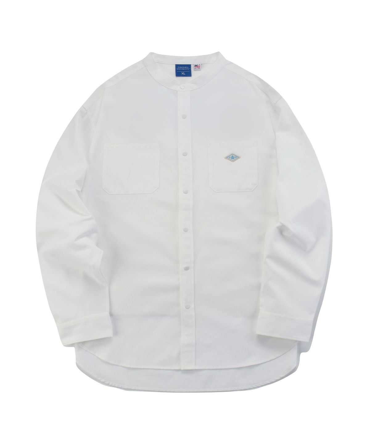 컬럼비아 유니버시티(COLUMBIA UNIVERSITY) 1754 CROWN OVERFIT OXFORD HENLY NECK SHIRTS 화이트