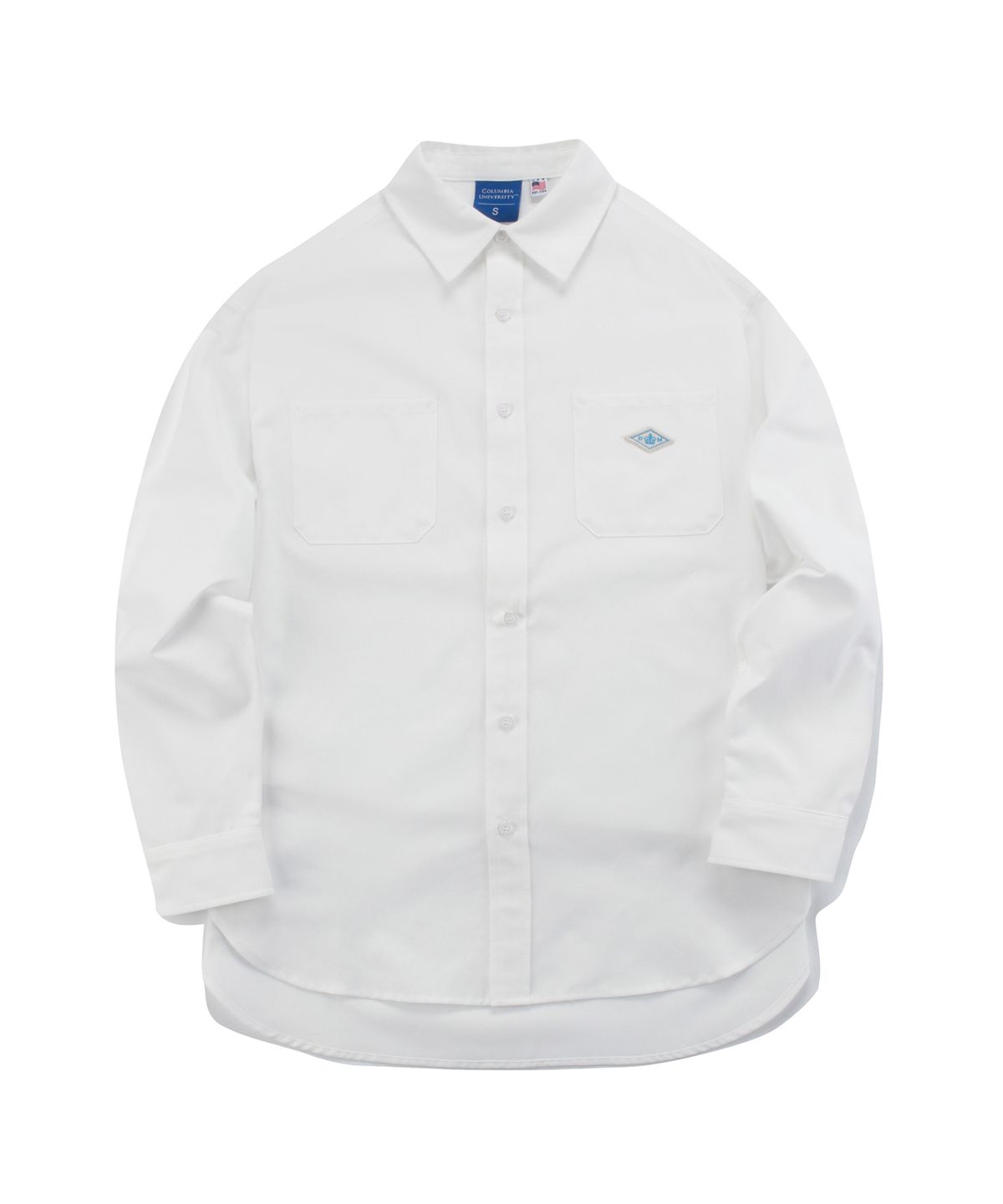 컬럼비아 유니버시티(COLUMBIA UNIVERSITY) 1754 CROWN OVERFIT OXFORD REGULAR COLLAR SHIRTS 화이트