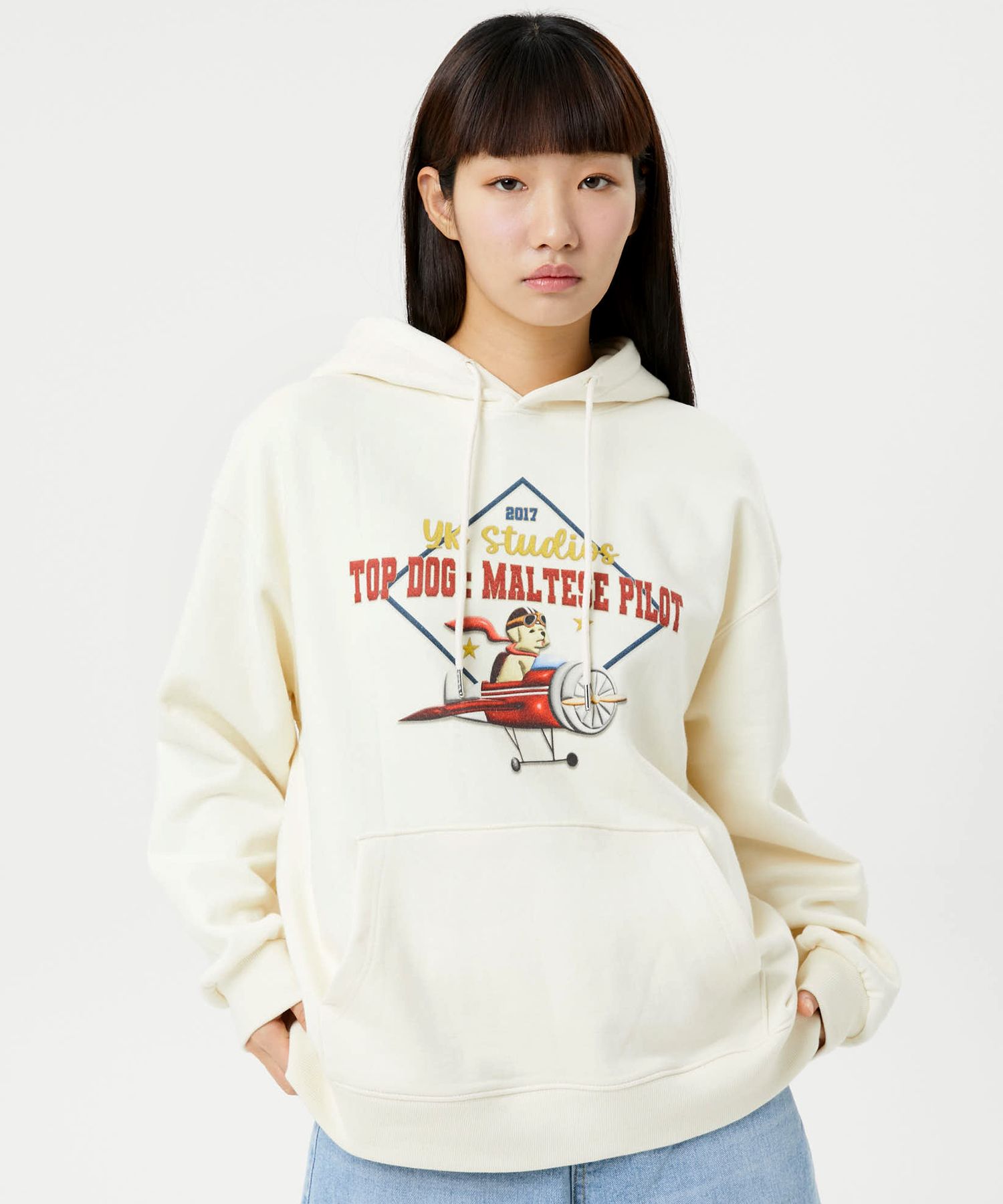 ★Wai Kei★ Maltese Pilot Hoodie Gray YK23SSTS06 MUSINSA | WAI KEI Maltese Pilot Hoodie Gray
