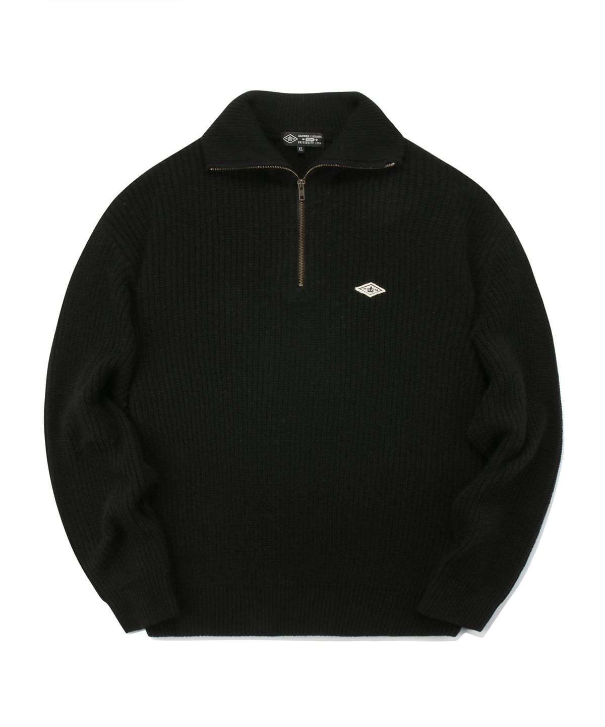 컬럼비아 유니버시티(COLUMBIA UNIVERSITY) 1754 CROWN OVERFIT HALF ZIP-UP SWEATER 블랙
