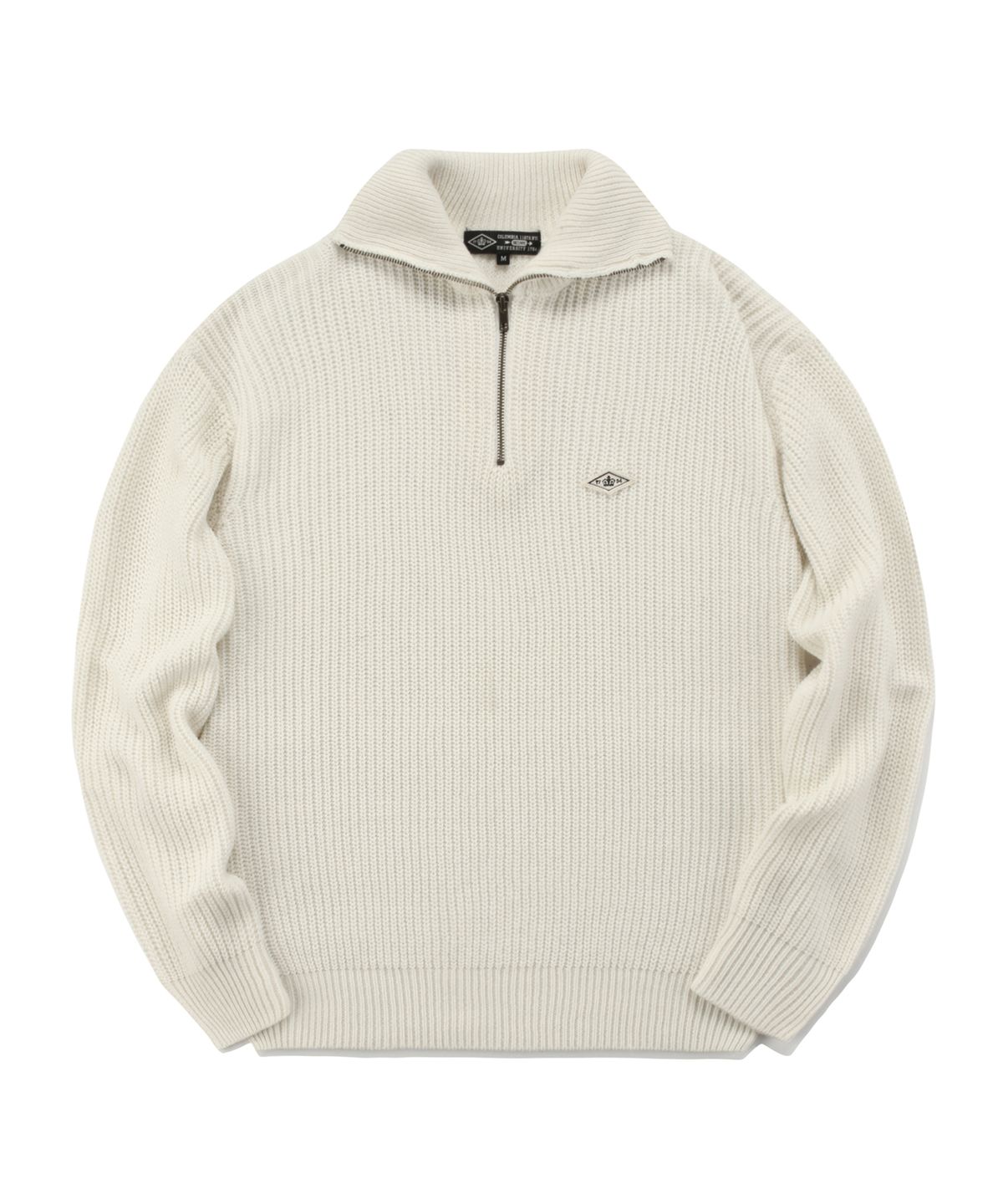 컬럼비아 유니버시티(COLUMBIA UNIVERSITY) 1754 CROWN OVERFIT HALF ZIP-UP SWEATER 크림