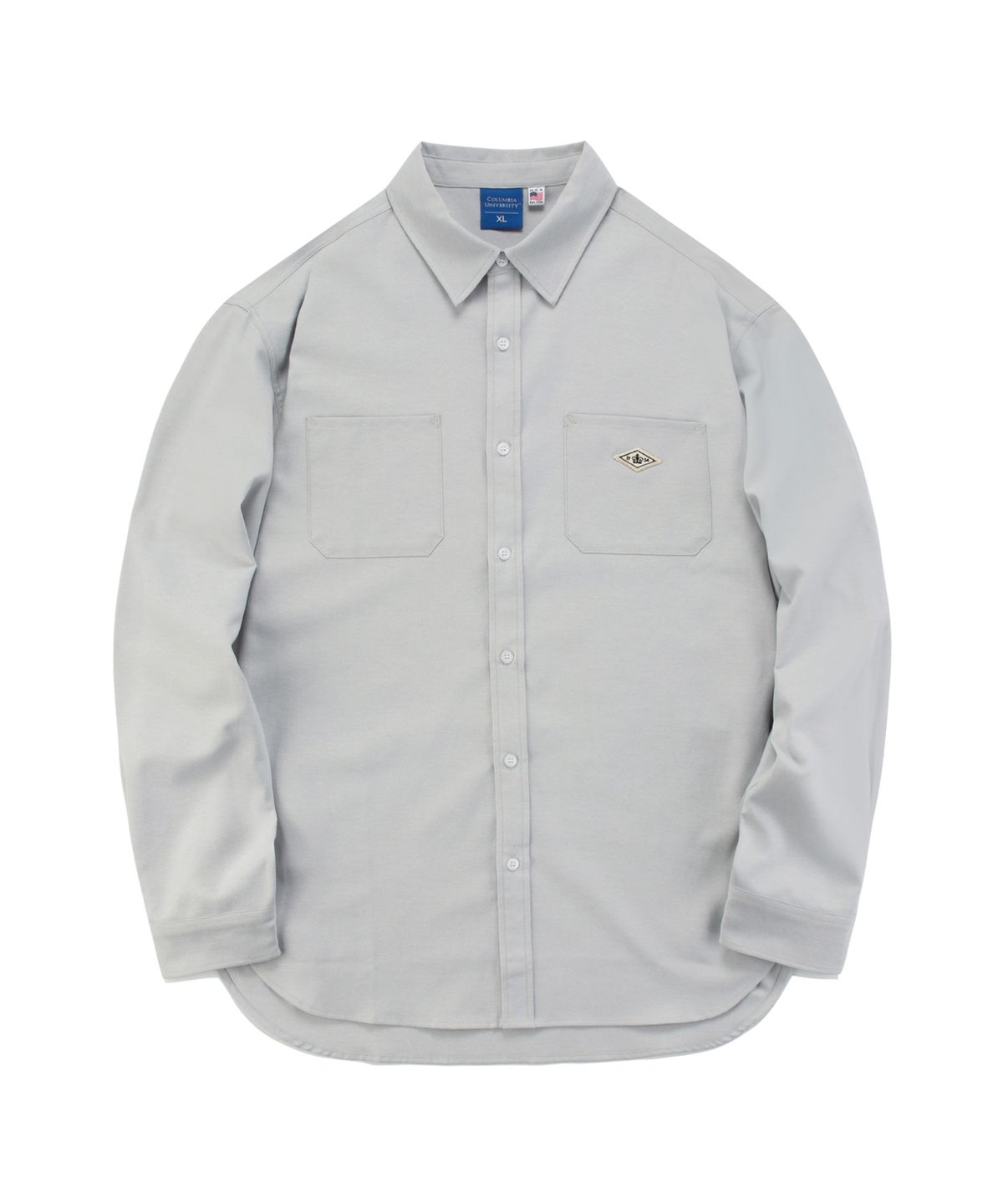 컬럼비아 유니버시티(COLUMBIA UNIVERSITY) 1754 CROWN OVERFIT OXFORD REGULAR COLLAR SHIRTS 그레이