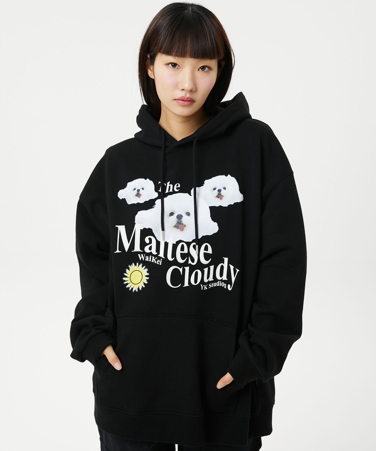 さらに100円引き◆WAI KEI◆Maltese cloudy hood MUSINSA | WAI KEI Maltese Cloudy Hoodie Black