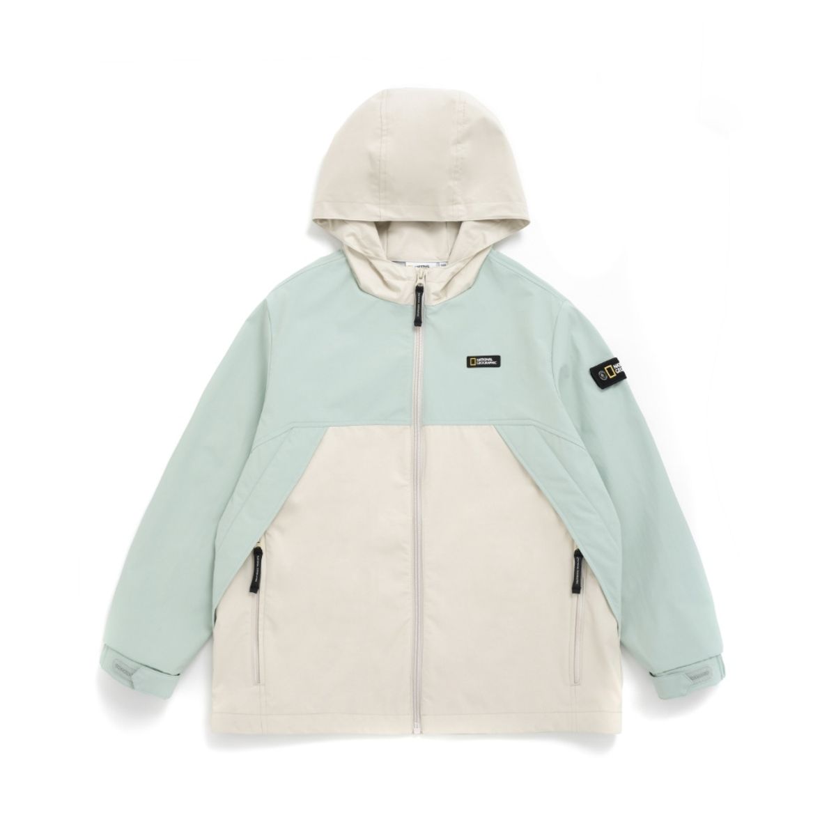 내셔널지오그래픽 키즈(NATIONAL GEOGRAPHIC KIDS) K231UJP920 배색 바람막이 JP APPLE MINT