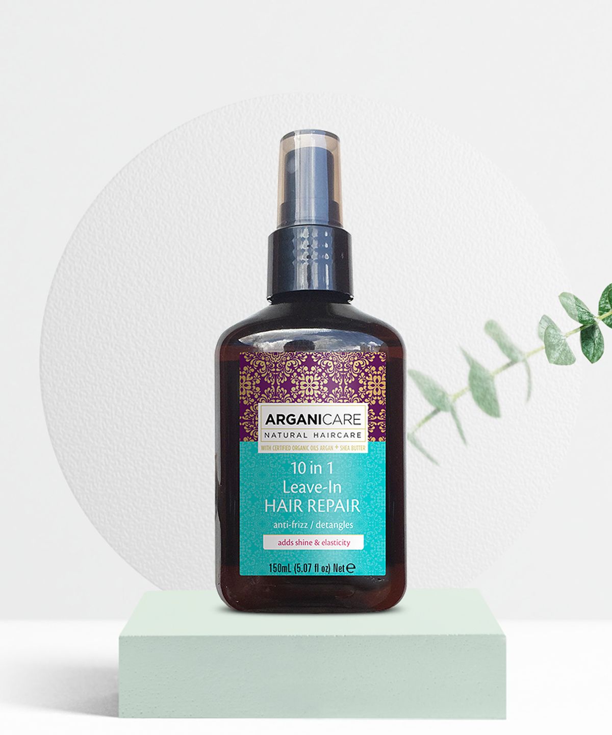 아르가니케어(ARGANICARE) 아르간 오일&시어버터 노워시 10in1 리브인 헤어 리페어 150ml