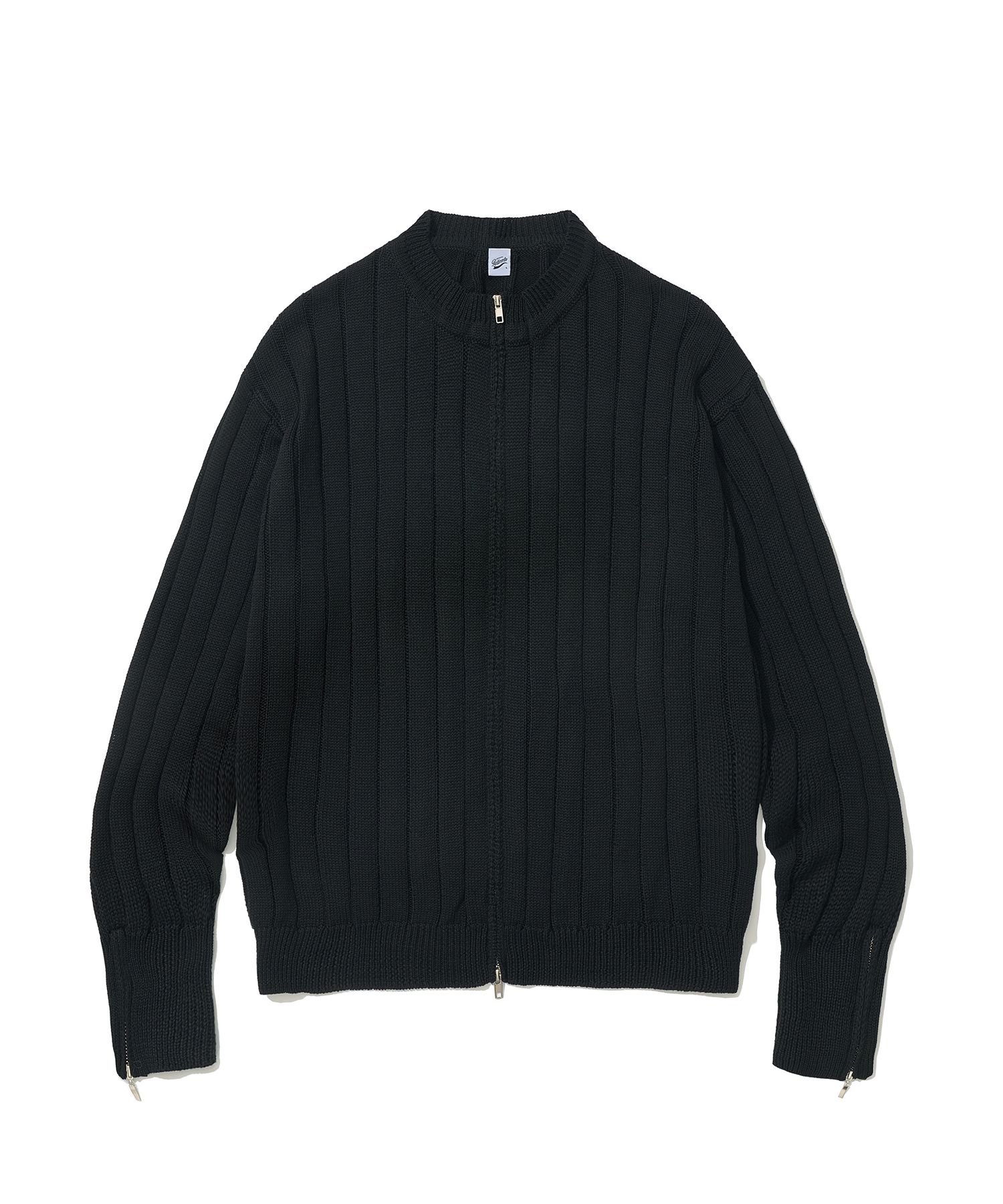 【PARTIMENTO】 Knit Zip-up Cardigan /追跡付 MUSINSA | PARTIMENTO Rider Knit Zip Up Cardigan Black