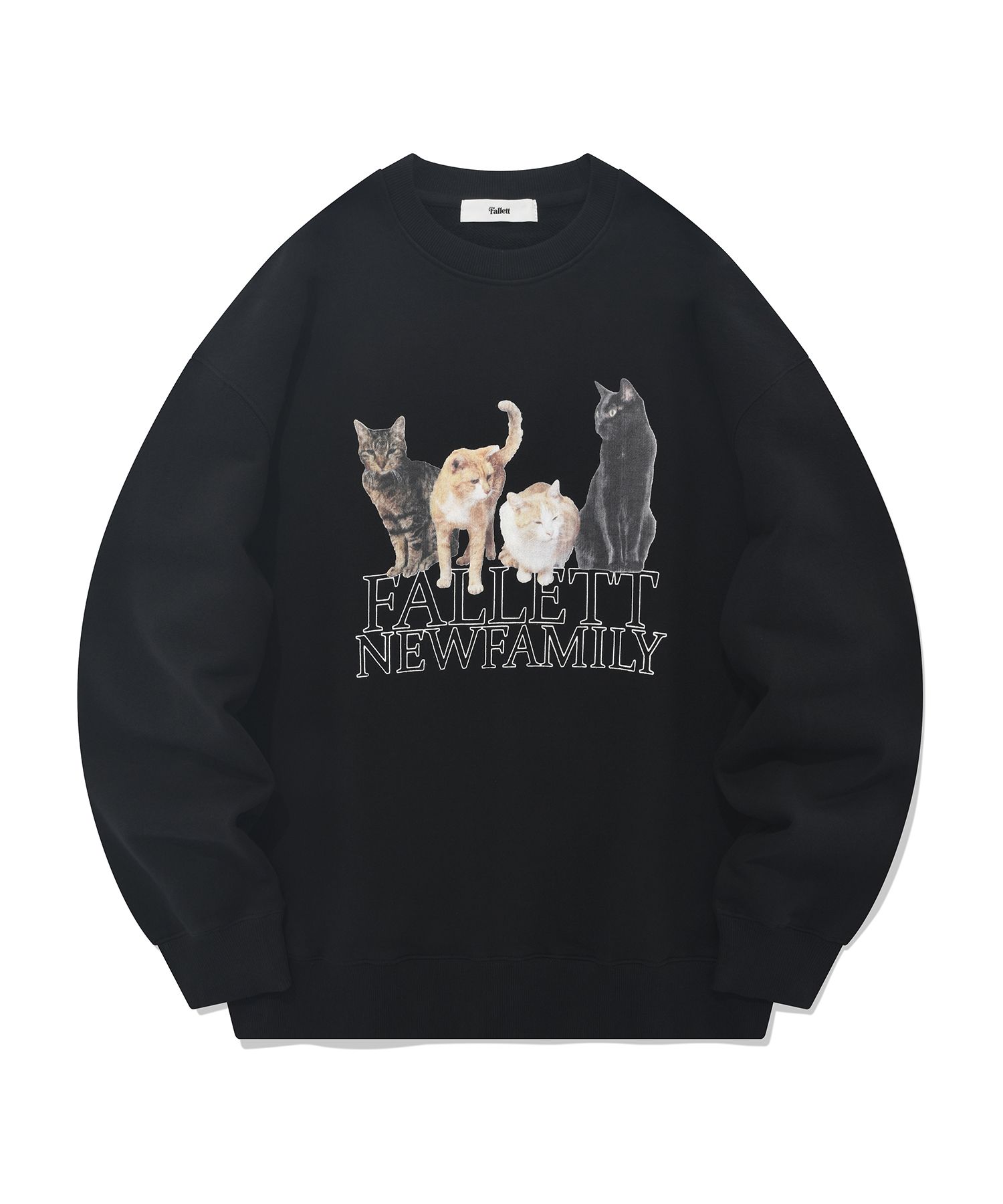 [FALLETT] NERO FRIENDS SWEATSHIRT ★大人気★ MUSINSA公式 | FALLETT Nero Friends Sweatshirt Black
