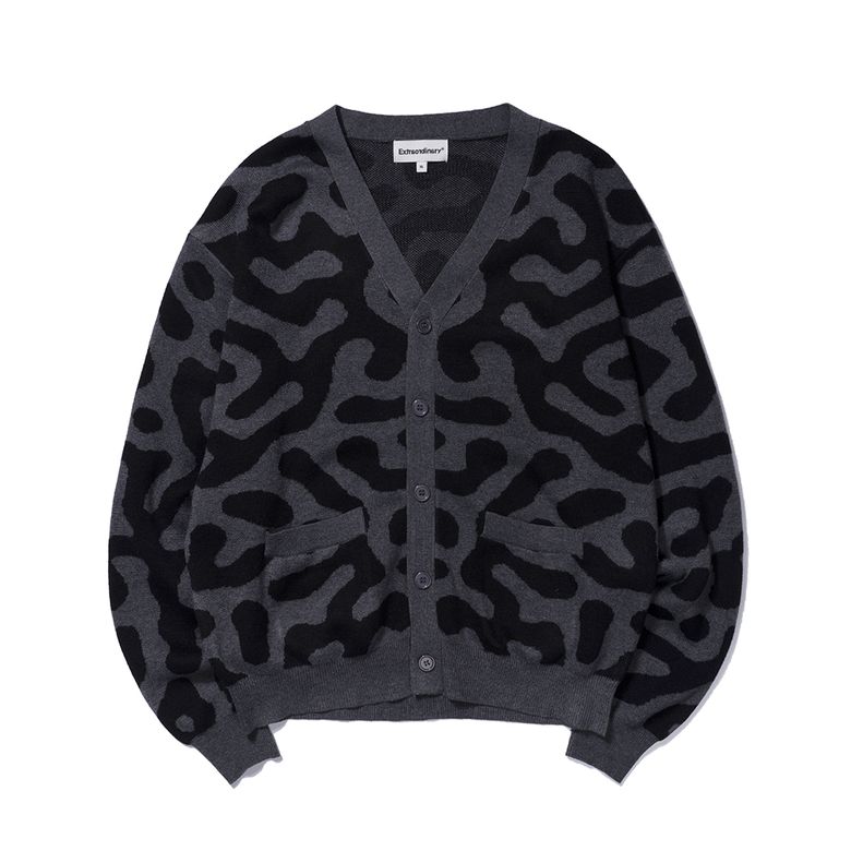 PATTERN CARDIGAN  CHARCOAL