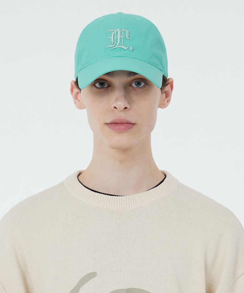 GOTHIC NYLON 6PANEL CAP teal
