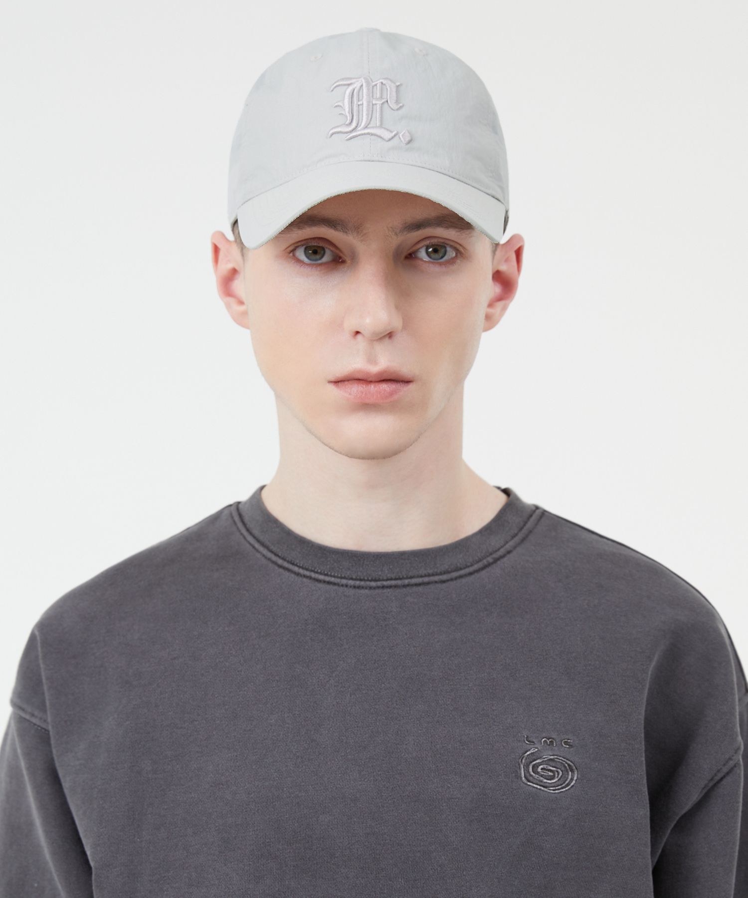 ★ LMC★ GOTHIC NYLON 6PANEL CAP gray 0LM45SCP102GRY MUSINSA | LMC GOTHIC NYLON 6PANEL CAP gray