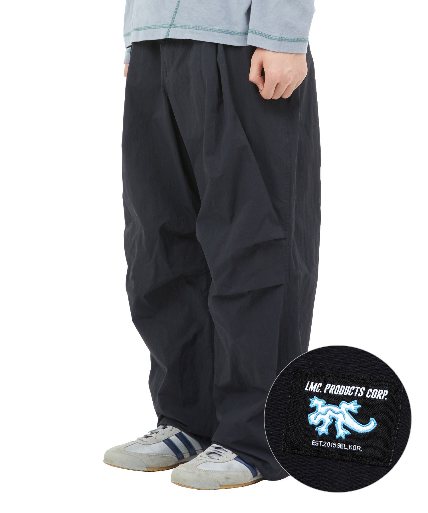 ★韓国の人気★【LMC】★OG NYLON WIDE PANT.S★ OG NYLON WIDE PANTS light gray - LMC | 엘엠씨