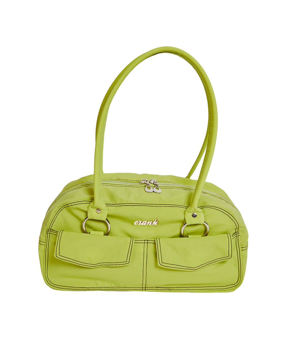 MUSINSA公式 | CRANK ステッチリングトートバッグ_ライム