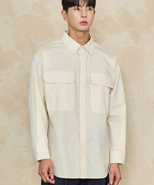 빅포켓 오버핏  셔츠 (LEMON)