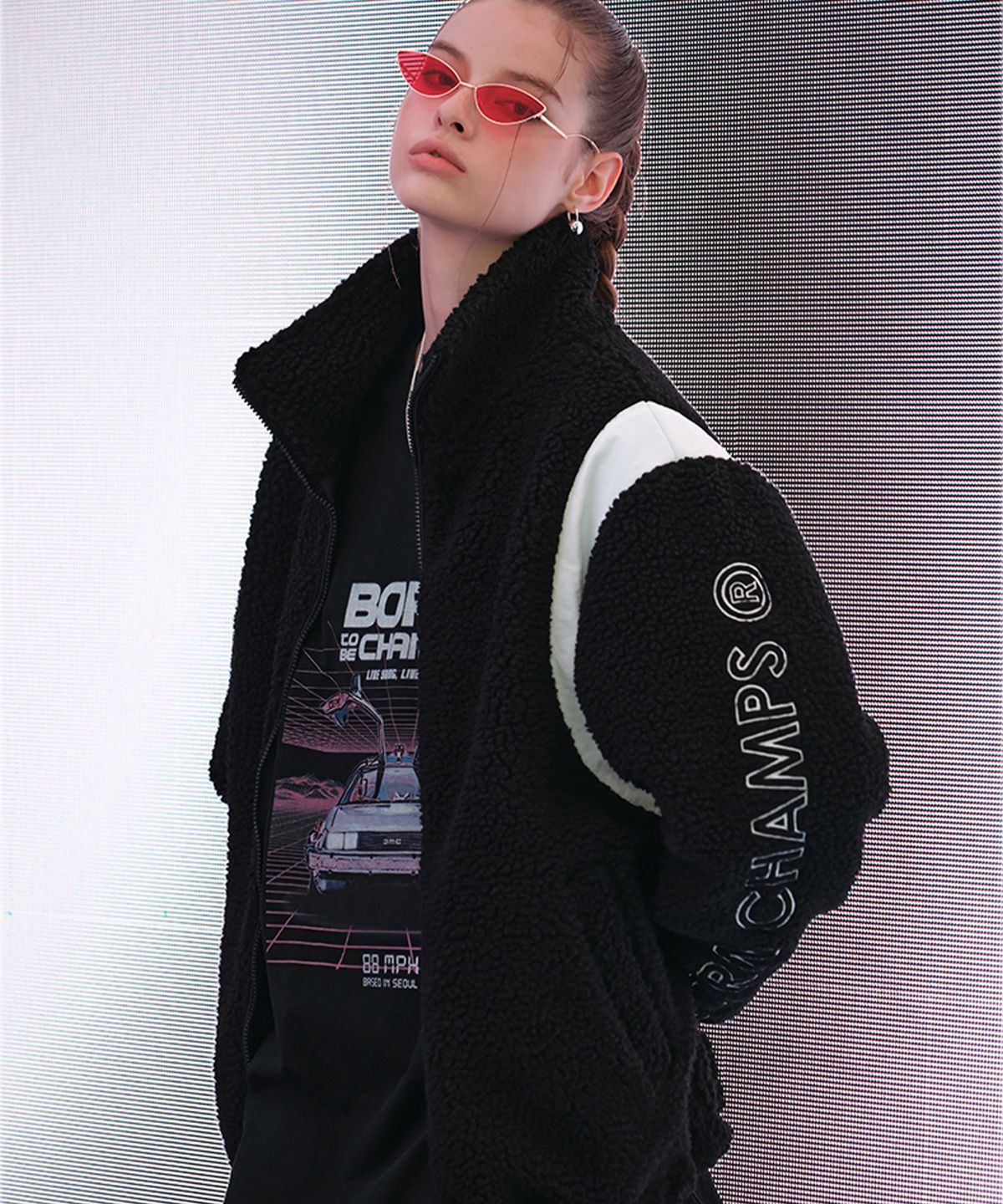 본챔스(BORN CHAMPS) BC FLURRY 8LOGO JACKET B23SP22BK