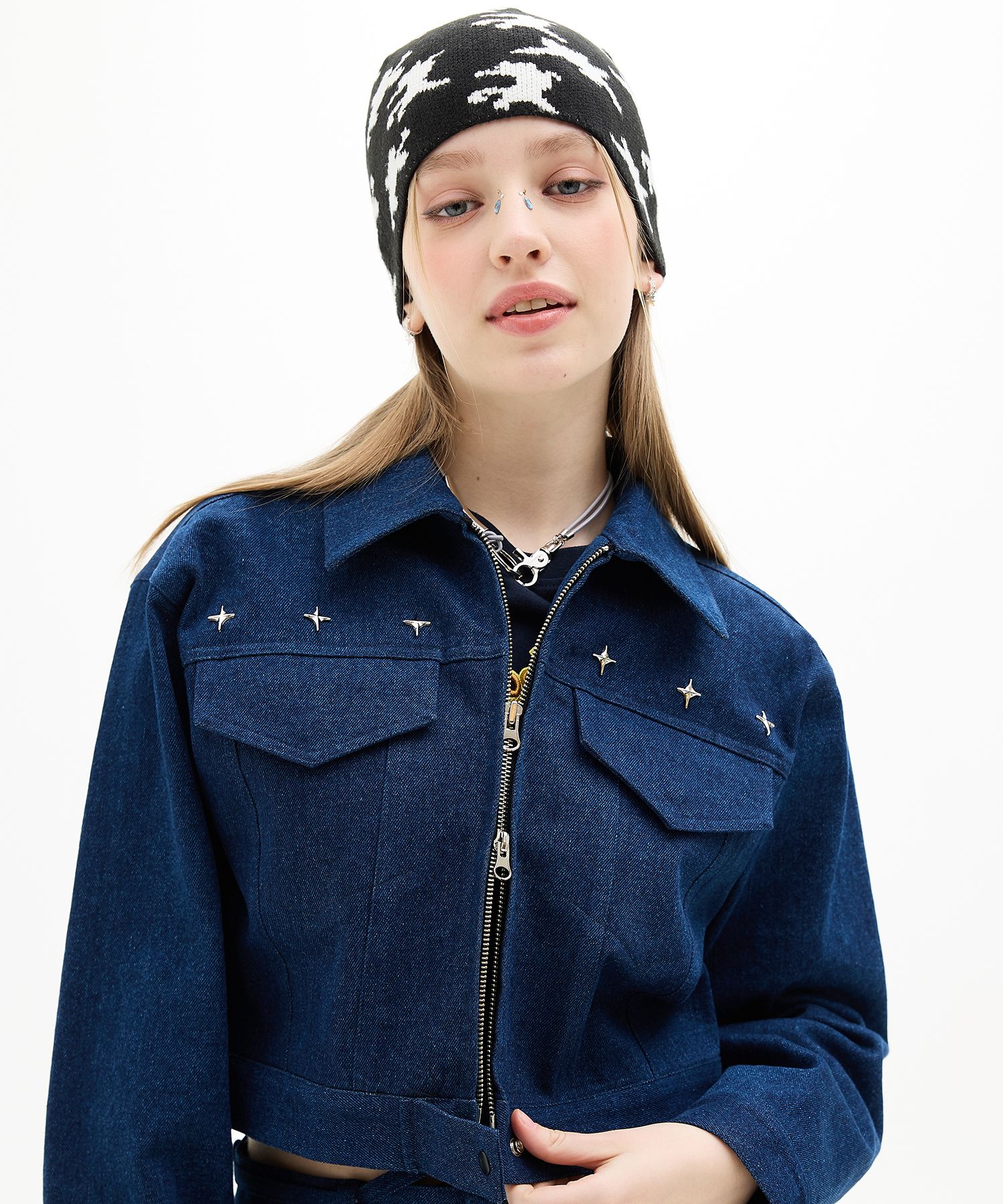 [LUV IS TRUE]★NM CROP DENIM JACKET MUSINSA | LUV IS TRUE DN Cropped DENIM JACKET(BLUE)