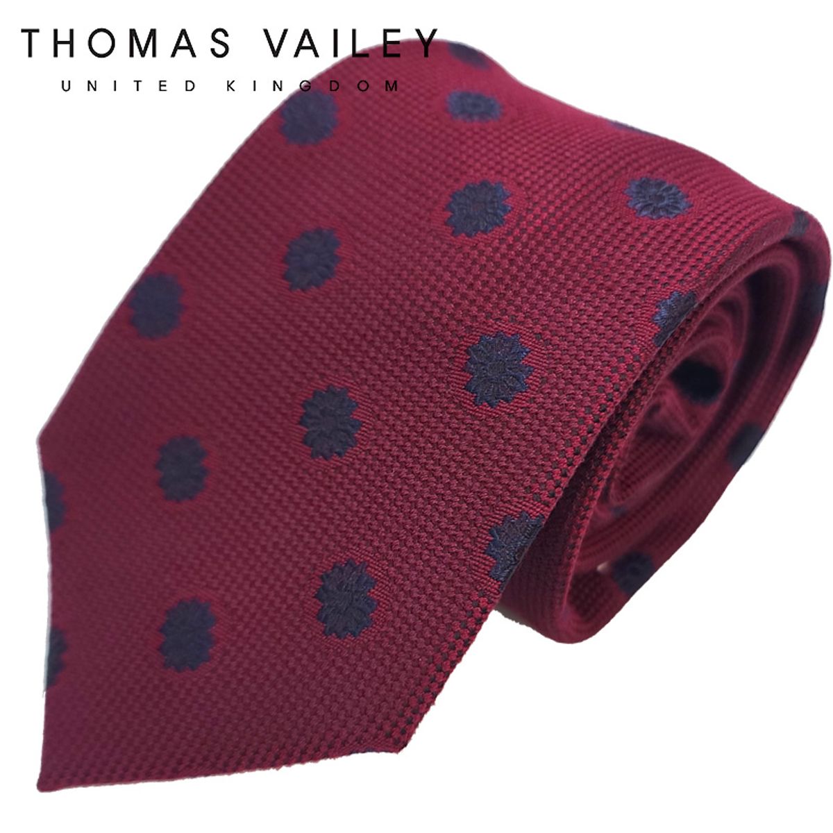 토마스 베일리(THOMAS VAILEY) 패션넥타이-아그라 와인 8cm