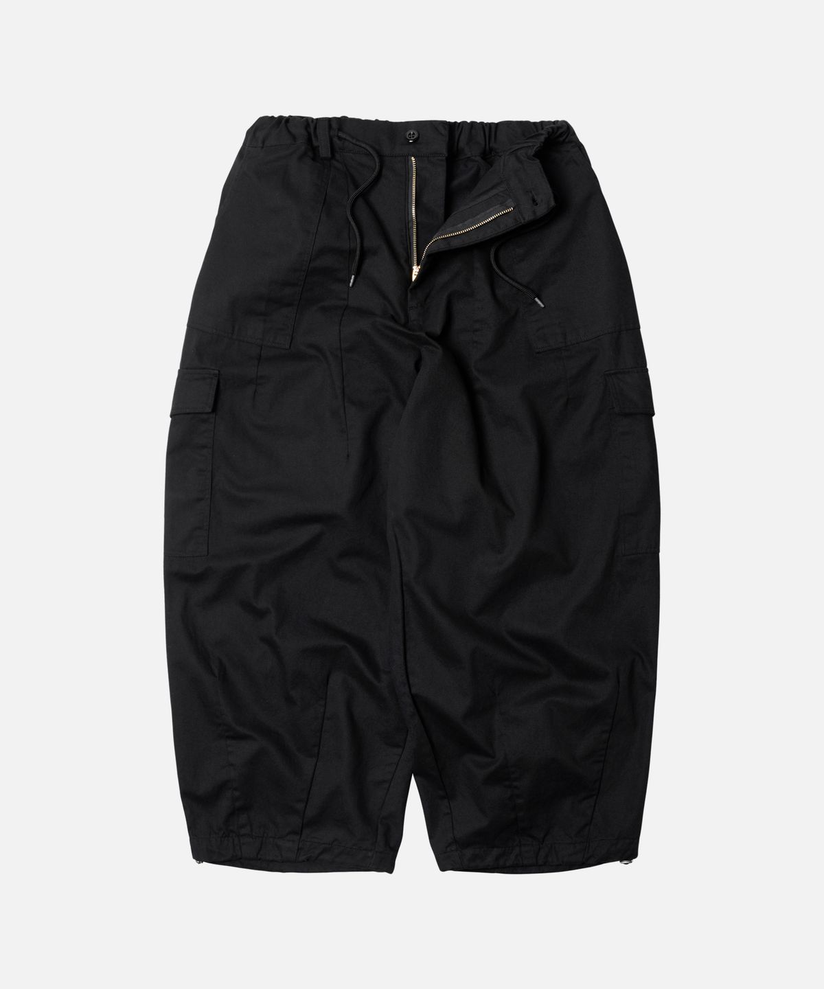 프리즘웍스(FRIZMWORKS) TWILL CARGO BALLOON PANTS _ BLACK
