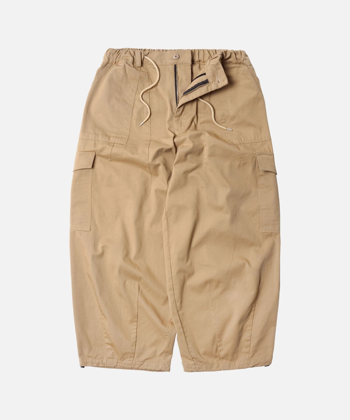 프리즘웍스(FRIZMWORKS) TWILL CARGO BALLOON PANTS _ BEIGE