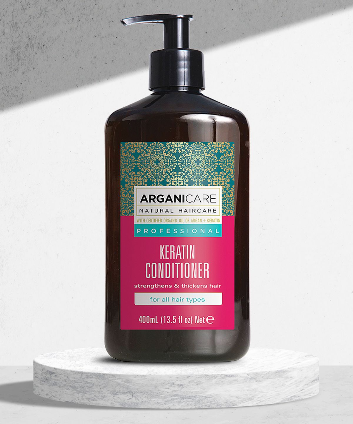 아르가니케어(ARGANICARE) 케라틴&아르간 오일 단백질 헤어 컨디셔너 린스 400ml