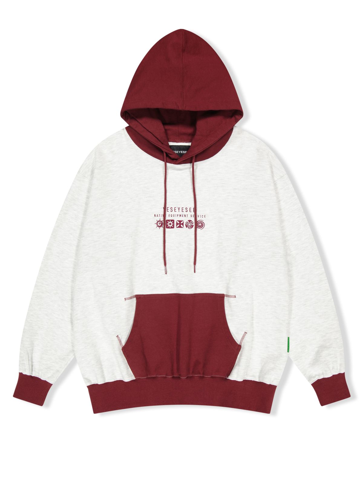 예스아이씨(YESEYESEE) Y.E.S Native Symbol Hoodie Light Grey