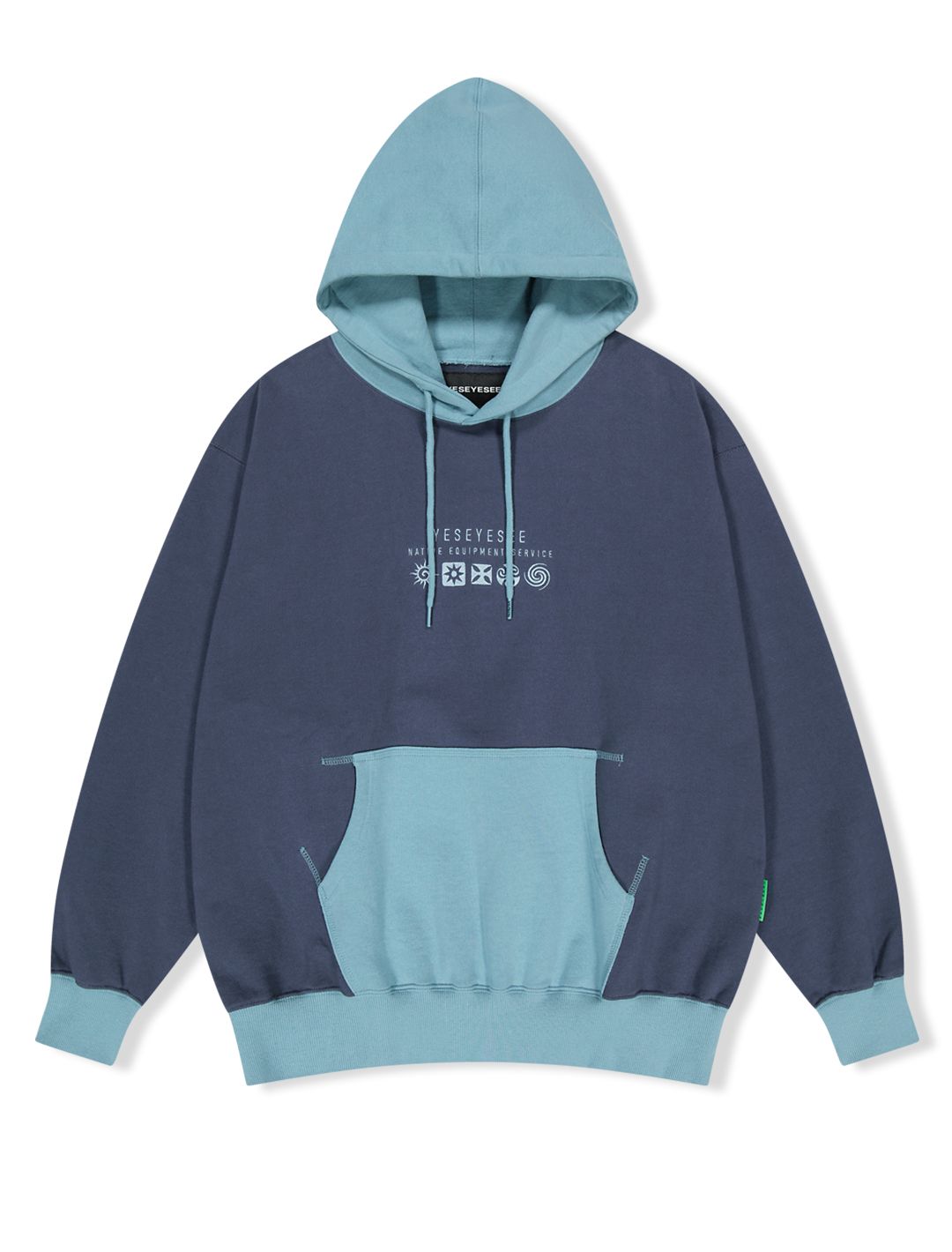 ◇YESEYESEE◇ YES Native Symbol Hoodie Light Grey MUSINSA | YESEYESEE YES Native Symbol Hoodie Indigo