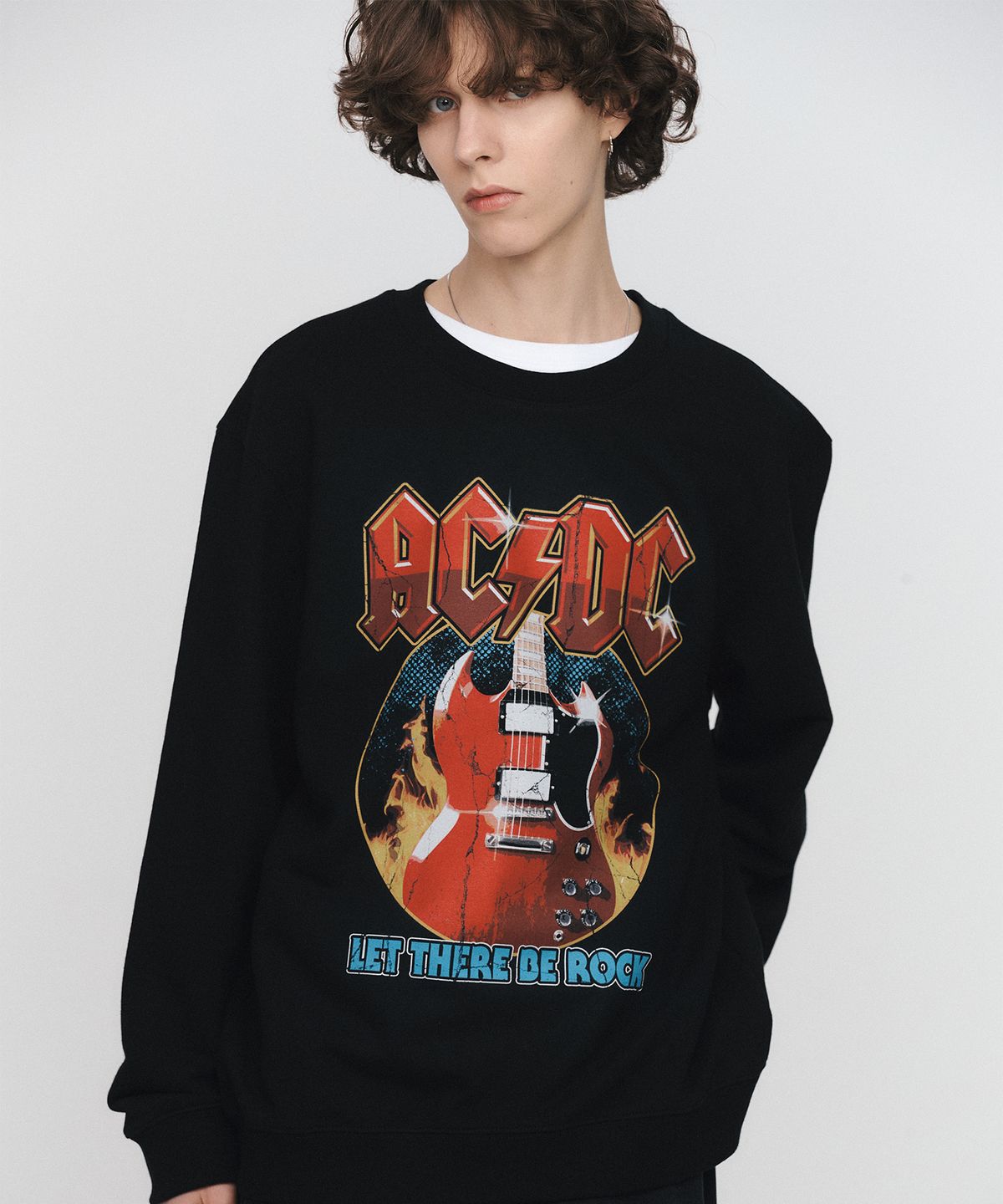 브라바도(BRAVADO) ACDC Let There Be Rock Sweatshirt BK (BRENT2318)