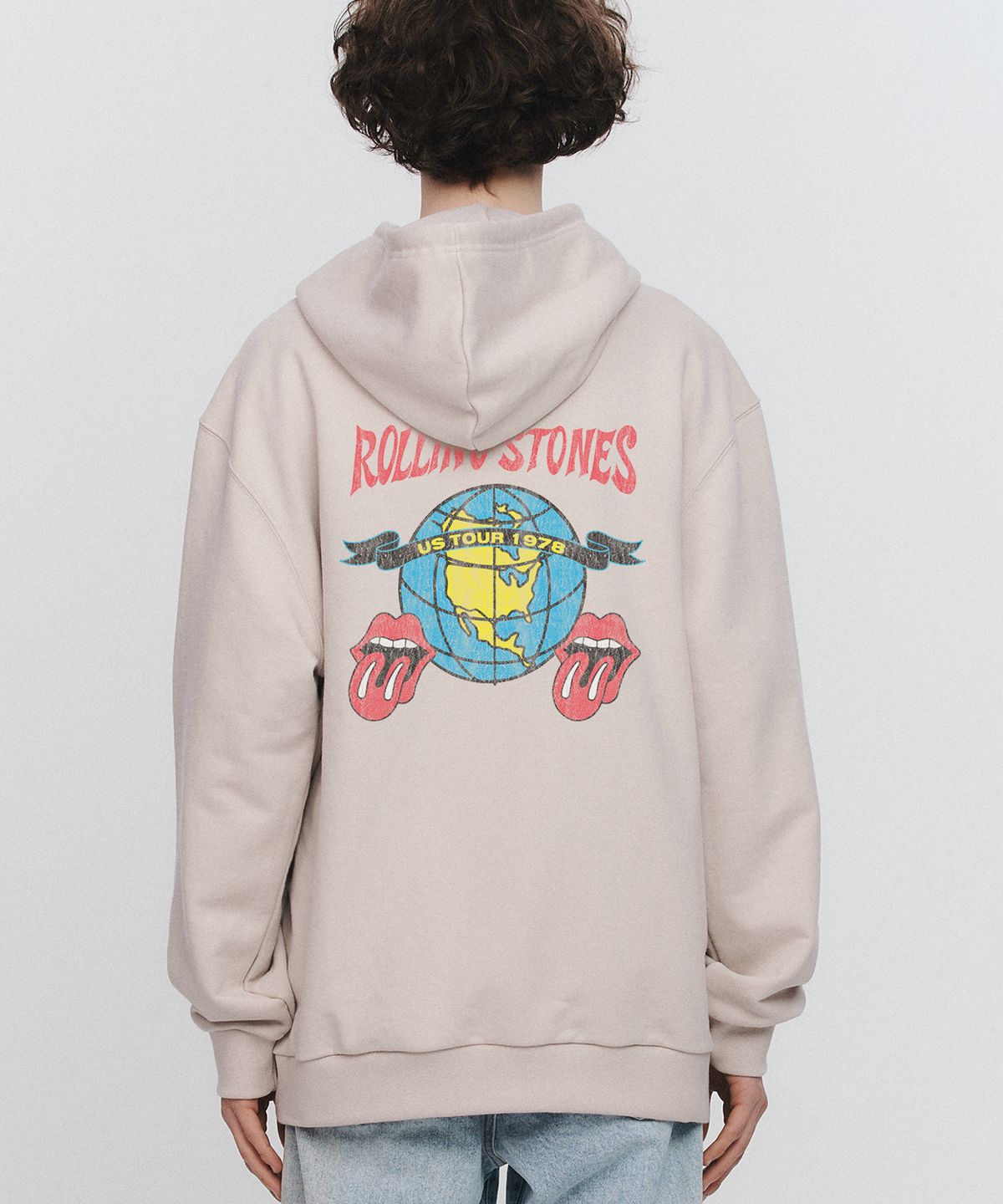 브라바도(BRAVADO) TRS US Tour 1978 Globe Tongue Hoodie BE (BRENT2332)