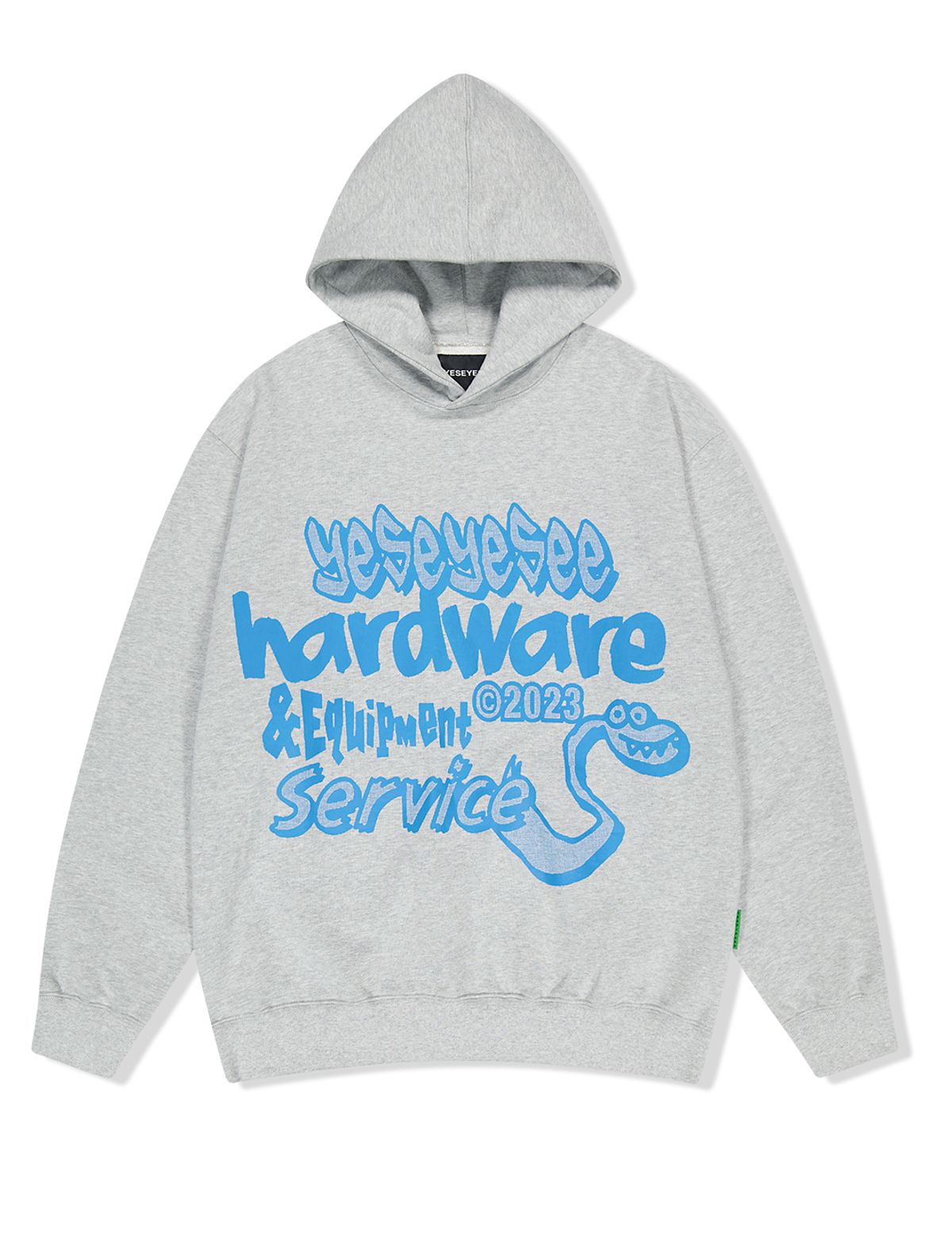예스아이씨(YESEYESEE) Y.E.S Hardware Hoodie Grey