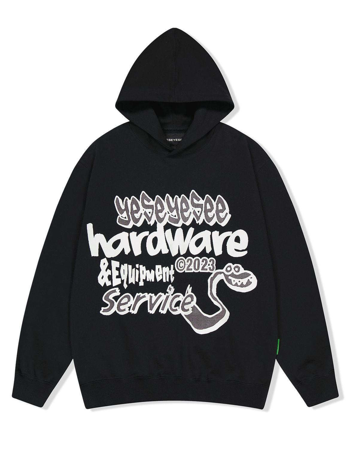 예스아이씨(YESEYESEE) Y.E.S Hardware Hoodie Black