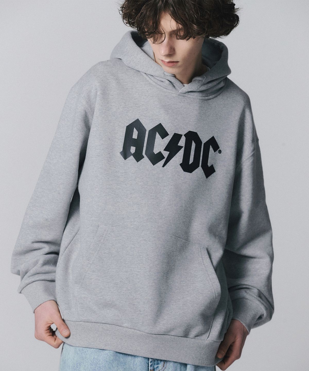 브라바도(BRAVADO) ACDC Logo hoodie GY (BRENT2323)