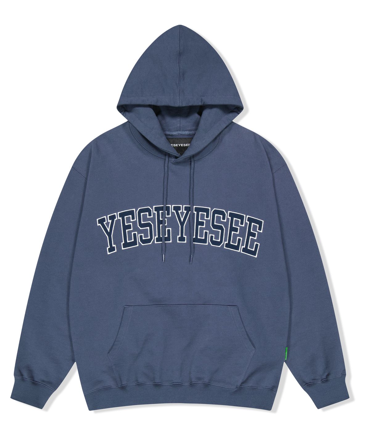 예스아이씨(YESEYESEE) Arch logo Hoodie Indigo