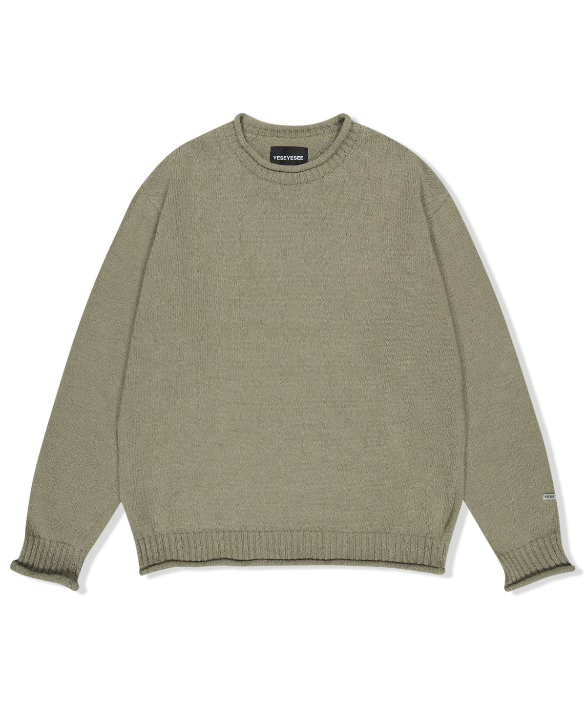 예스아이씨(YESEYESEE) Y.E.S Fisherman Sweater Khaki