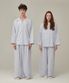 (uni)도미토리 펜슬 스트라이프 파자마 블루