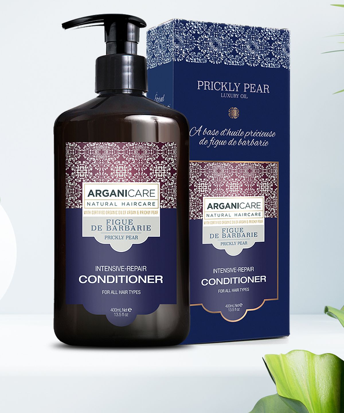 아르가니케어(ARGANICARE) 프리클리 페어&아르간 오일 백년초 헤어 컨디셔너 린스 400ml