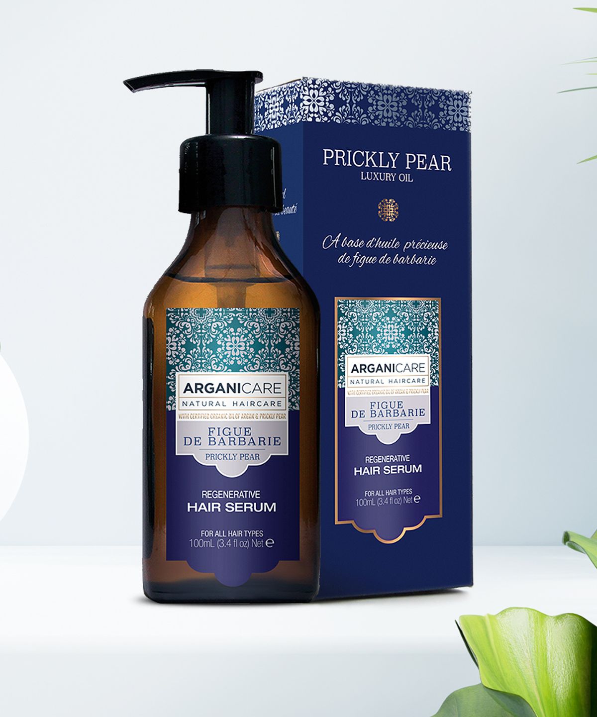 아르가니케어(ARGANICARE) 프리클리 페어&아르간 오일 백년초 헤어 오일 세럼 100ml