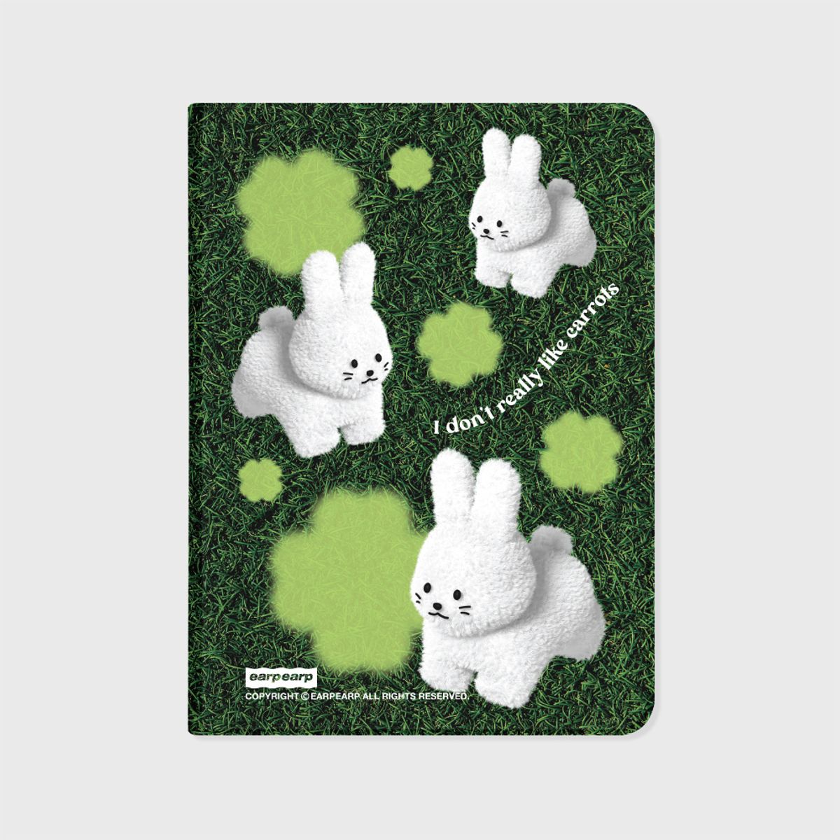 어프어프(EARPEARP) CLOVER WHITE POPO-GREEN(아이패드-커버)