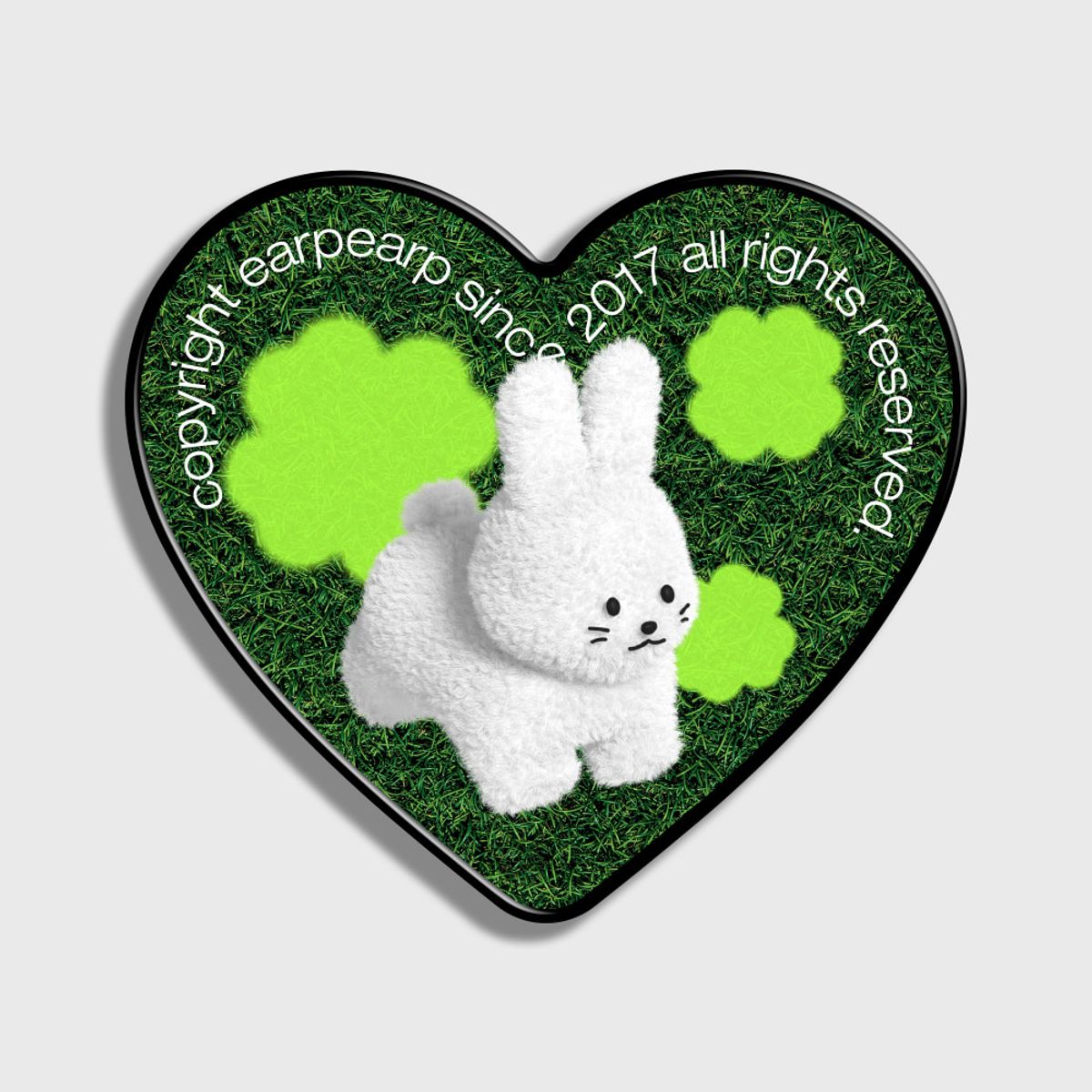 어프어프(EARPEARP) CLOVER WHITE POPO-GREEN(하트톡)