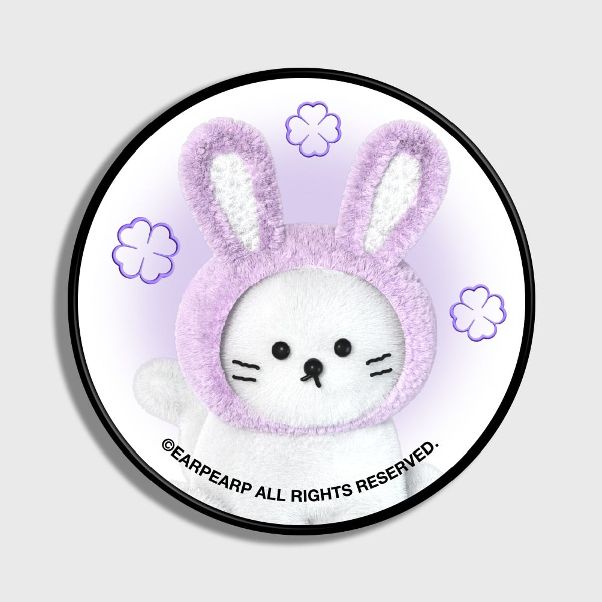 어프어프(EARPEARP) FAKE PURPLE RABBIT CHICHI-WHITE(스마트톡)